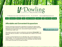 Tablet Screenshot of dowlingacupuncture.com